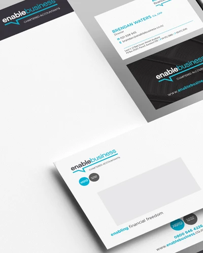 branding stationary design enable