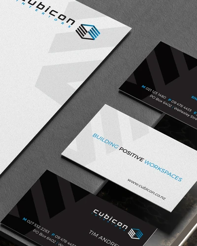 cubicon branding stationary design