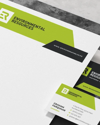 environmental resources branding stationary design