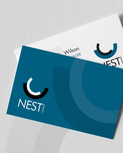 logo brand design nest
