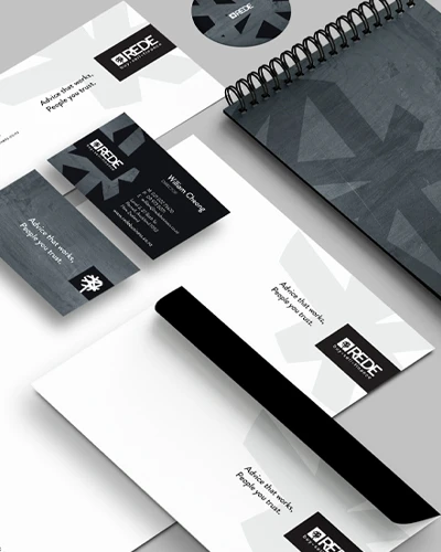 stationary design rede branding