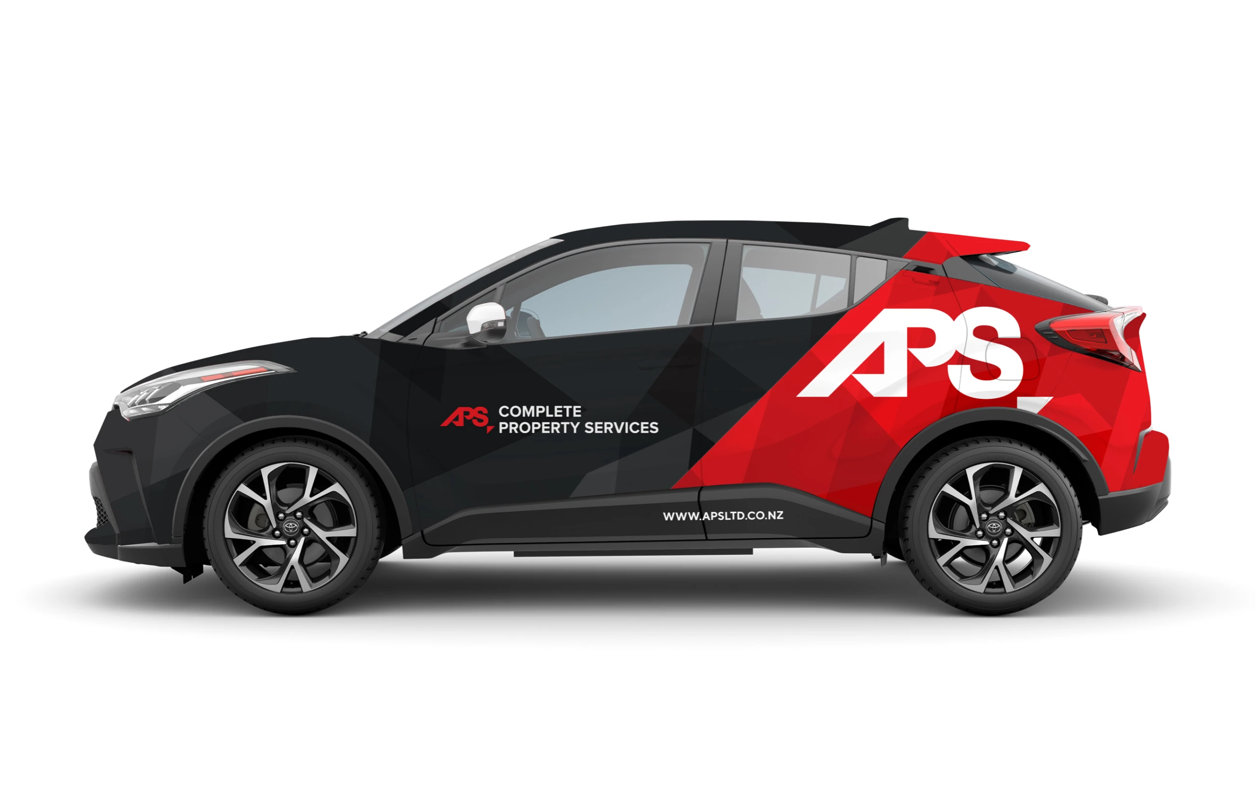 graphic design APS vehicle signage