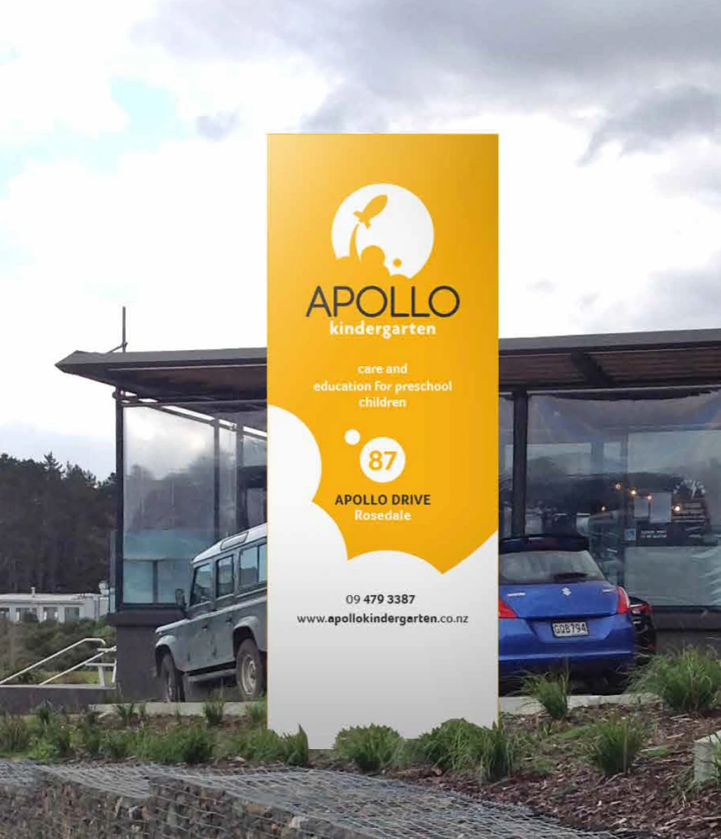 apollo kindergarten pillar signage