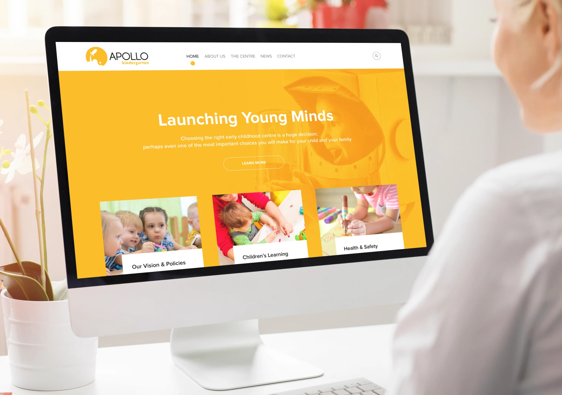 website design apollo kindergarten