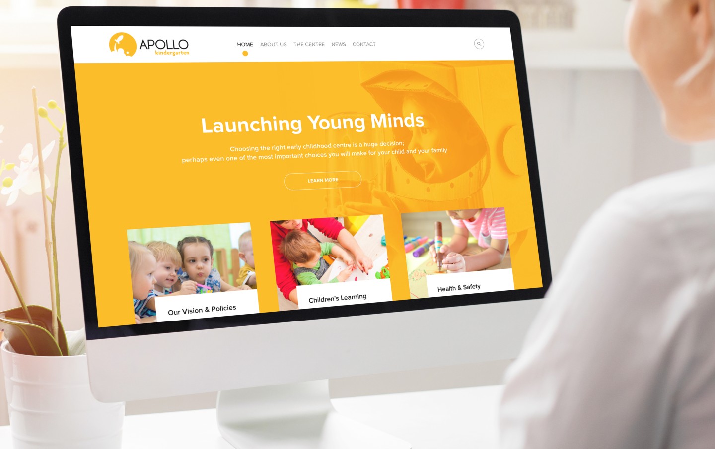 website design apollo kindergarten