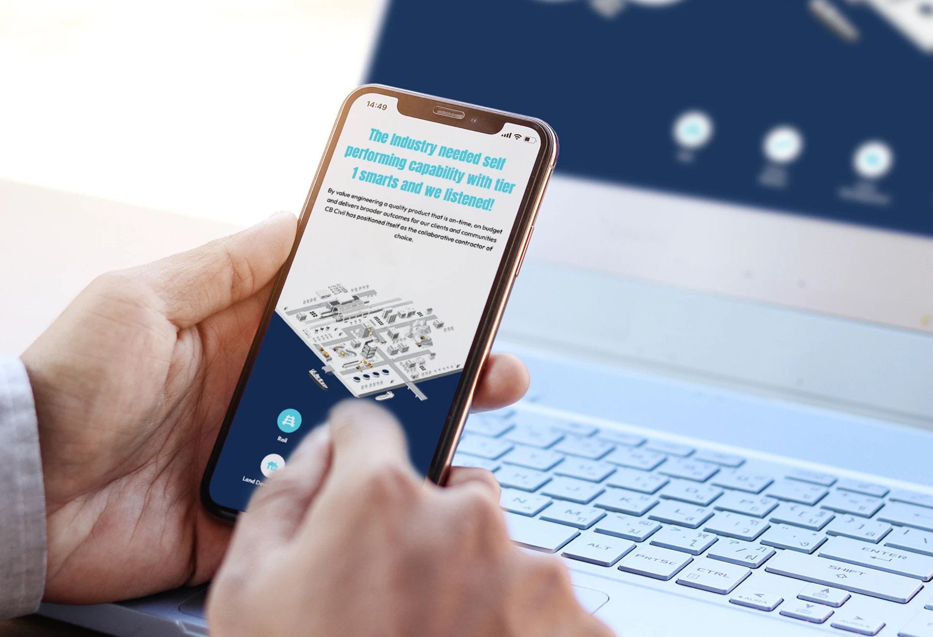 web mobile design cb cilvil