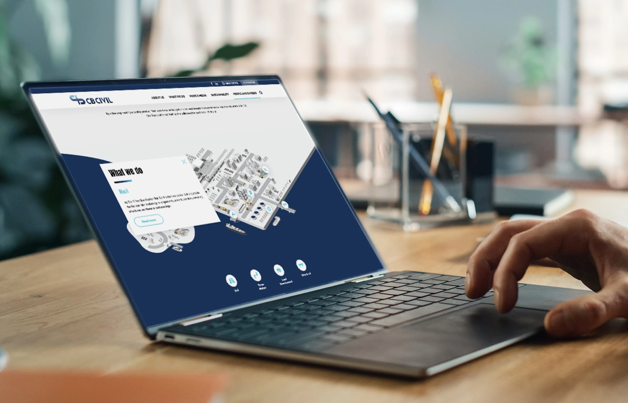 website design cb civil silverstripe