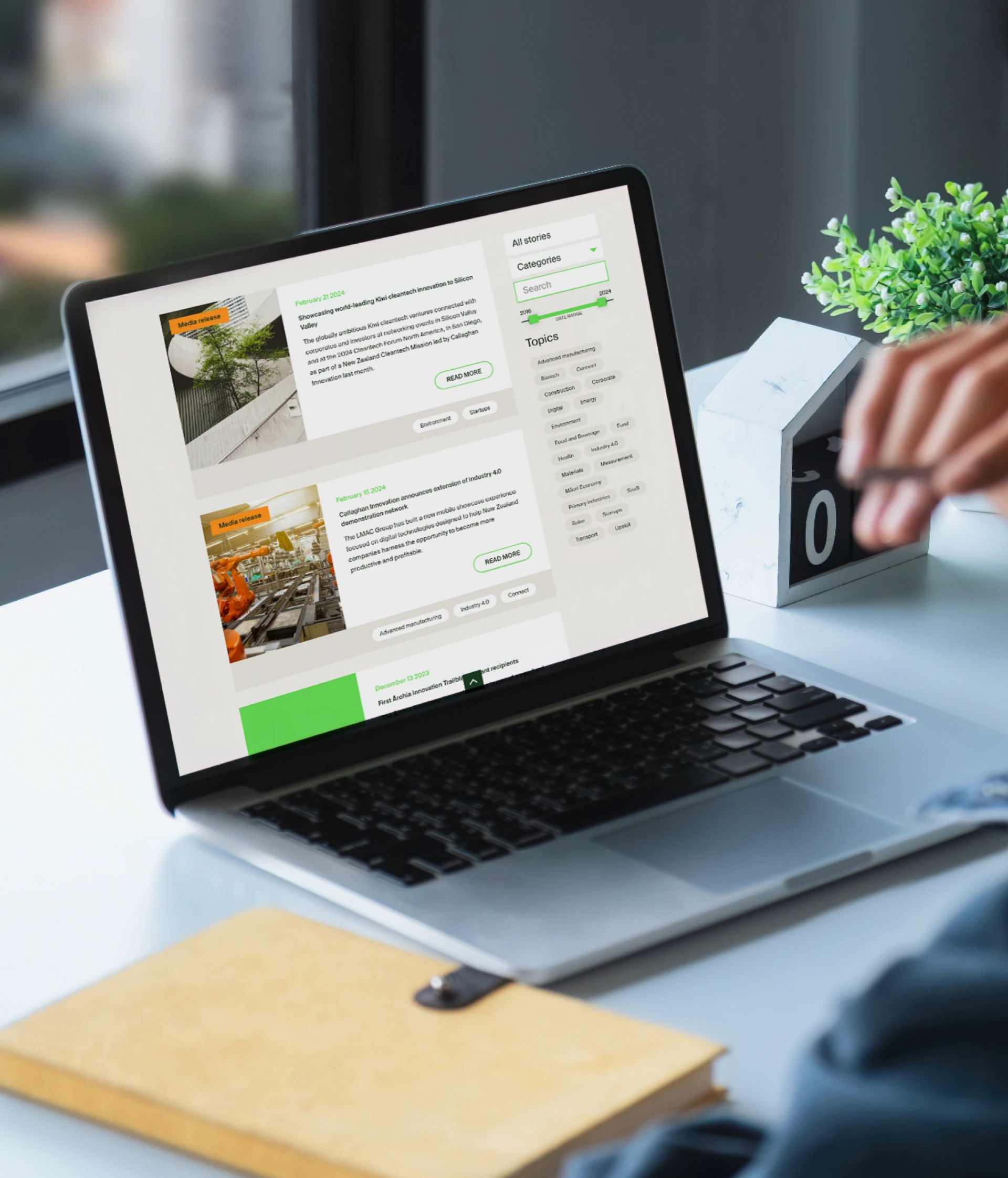 callaghan innovation web design