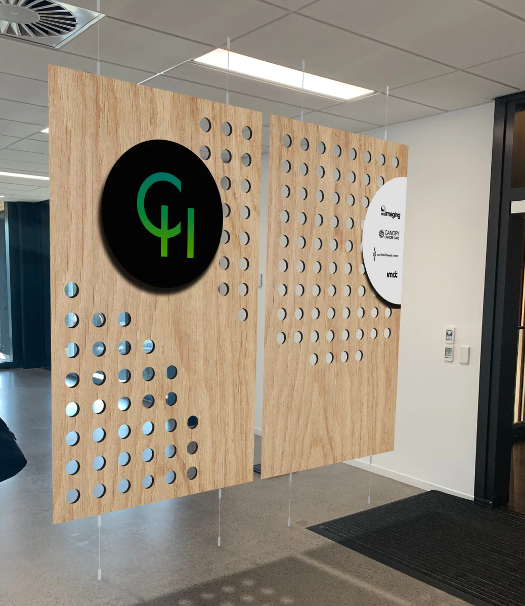 identity canopy healthcare signage