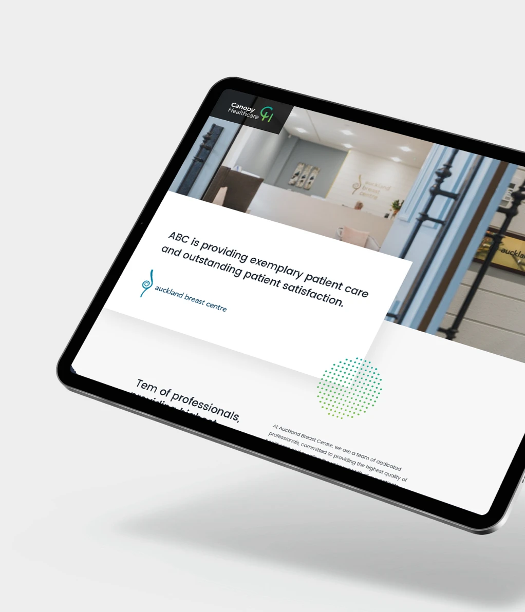 webpage build canopy healthcare