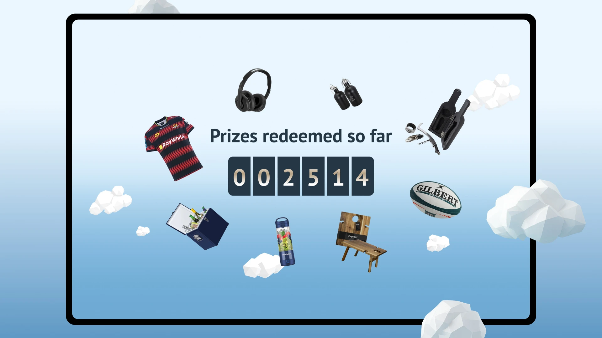 TOAST Gallagher game prizes