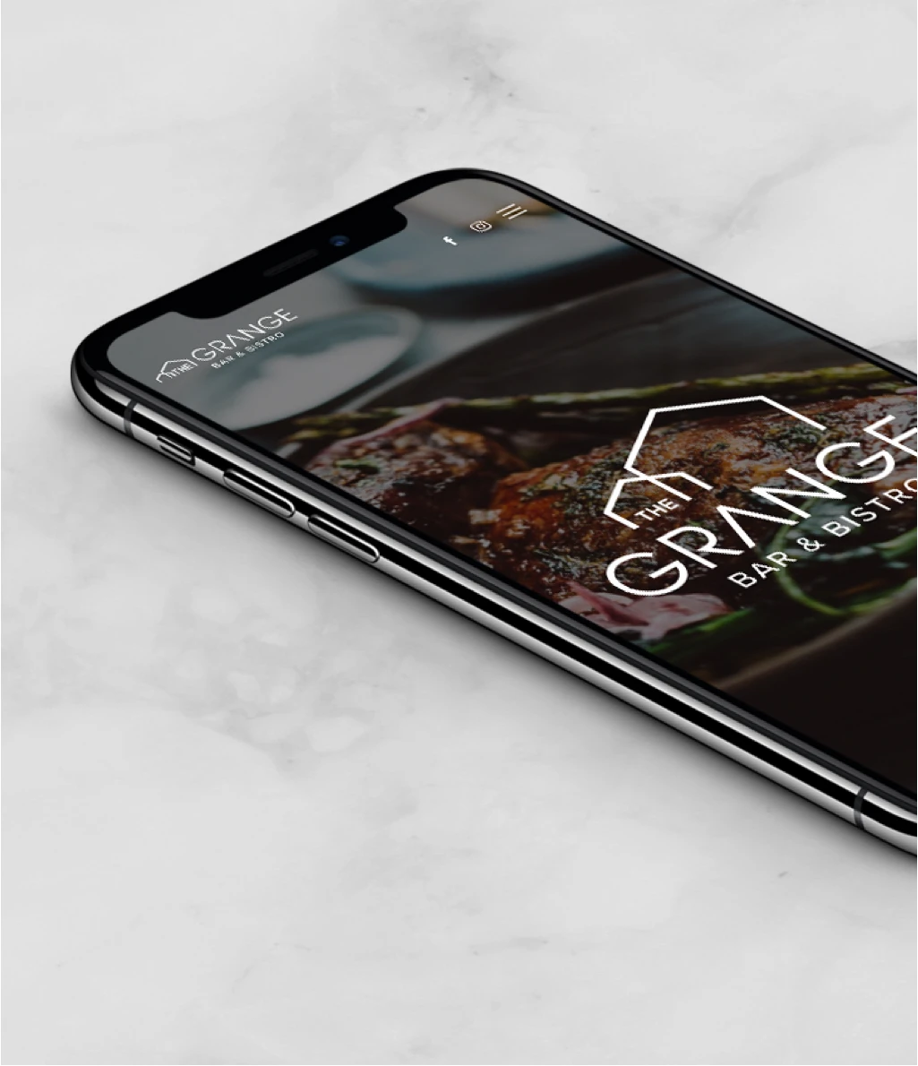 mobile landing page the grange
