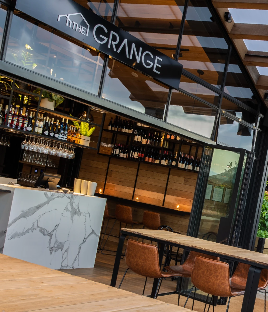 signage the grange exterior