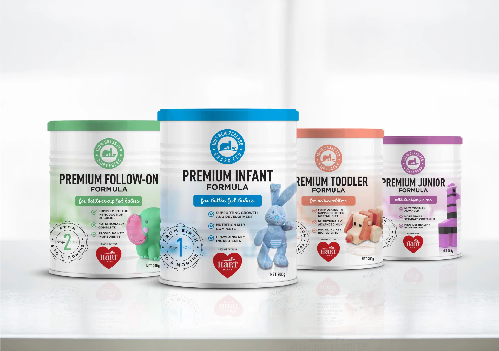 hart dairy formula package design