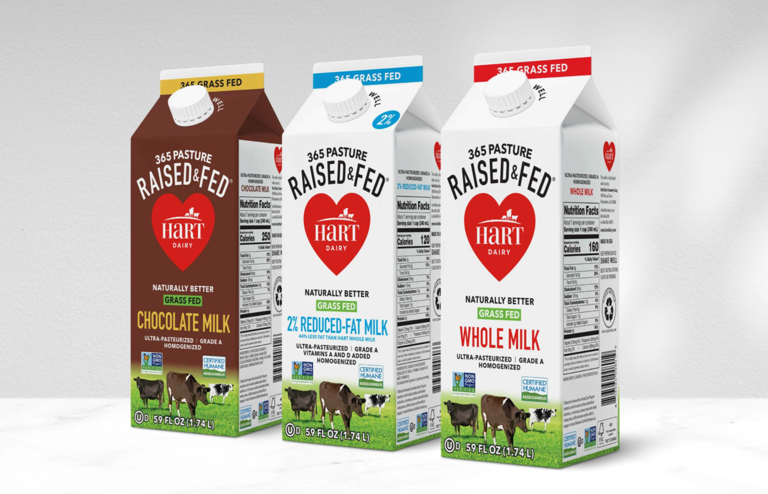 hart dairy milk package design