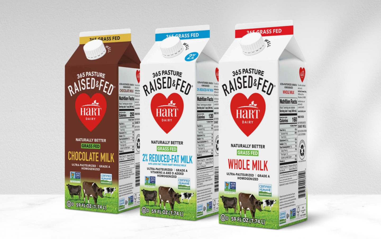 hart dairy milk package design