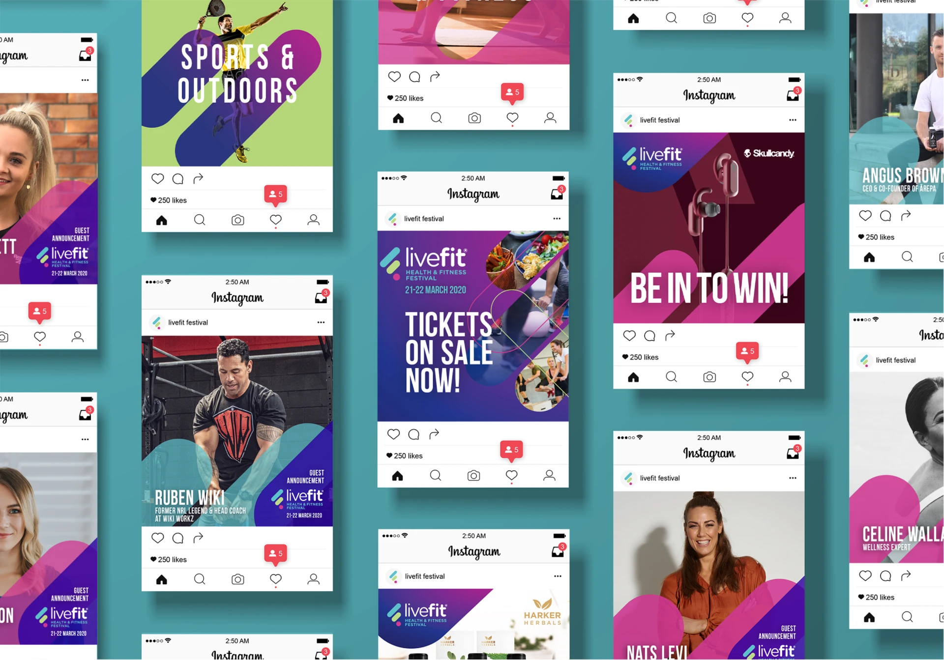 social media solution livefit template