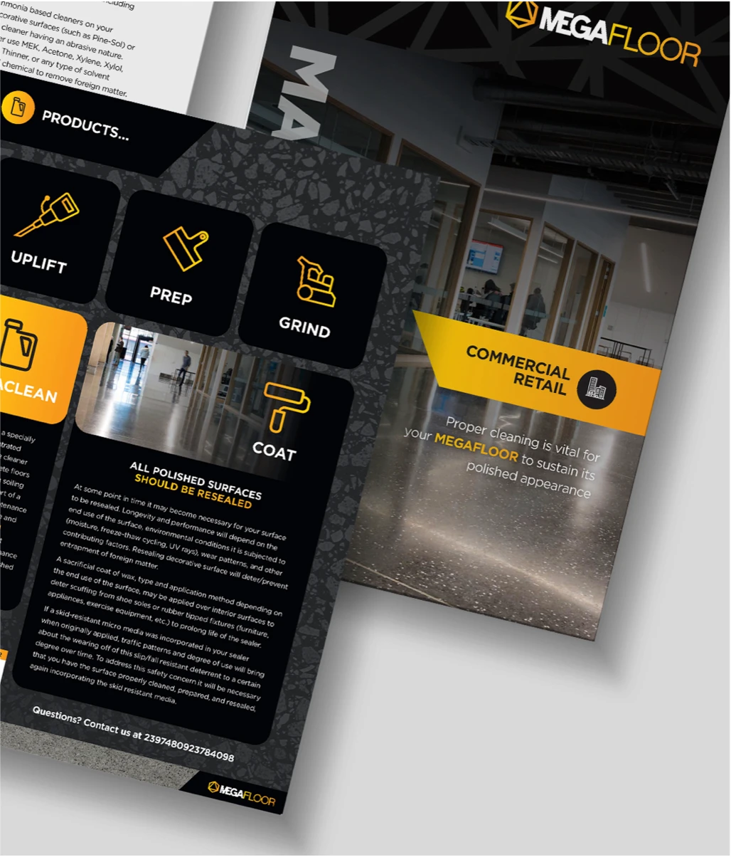 design megafloor brochures