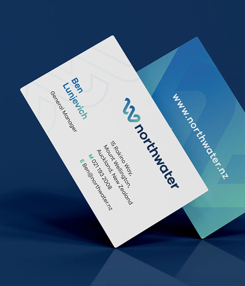 Northwater branding business card design