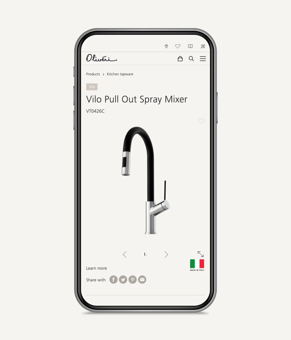 oliveri mobile design