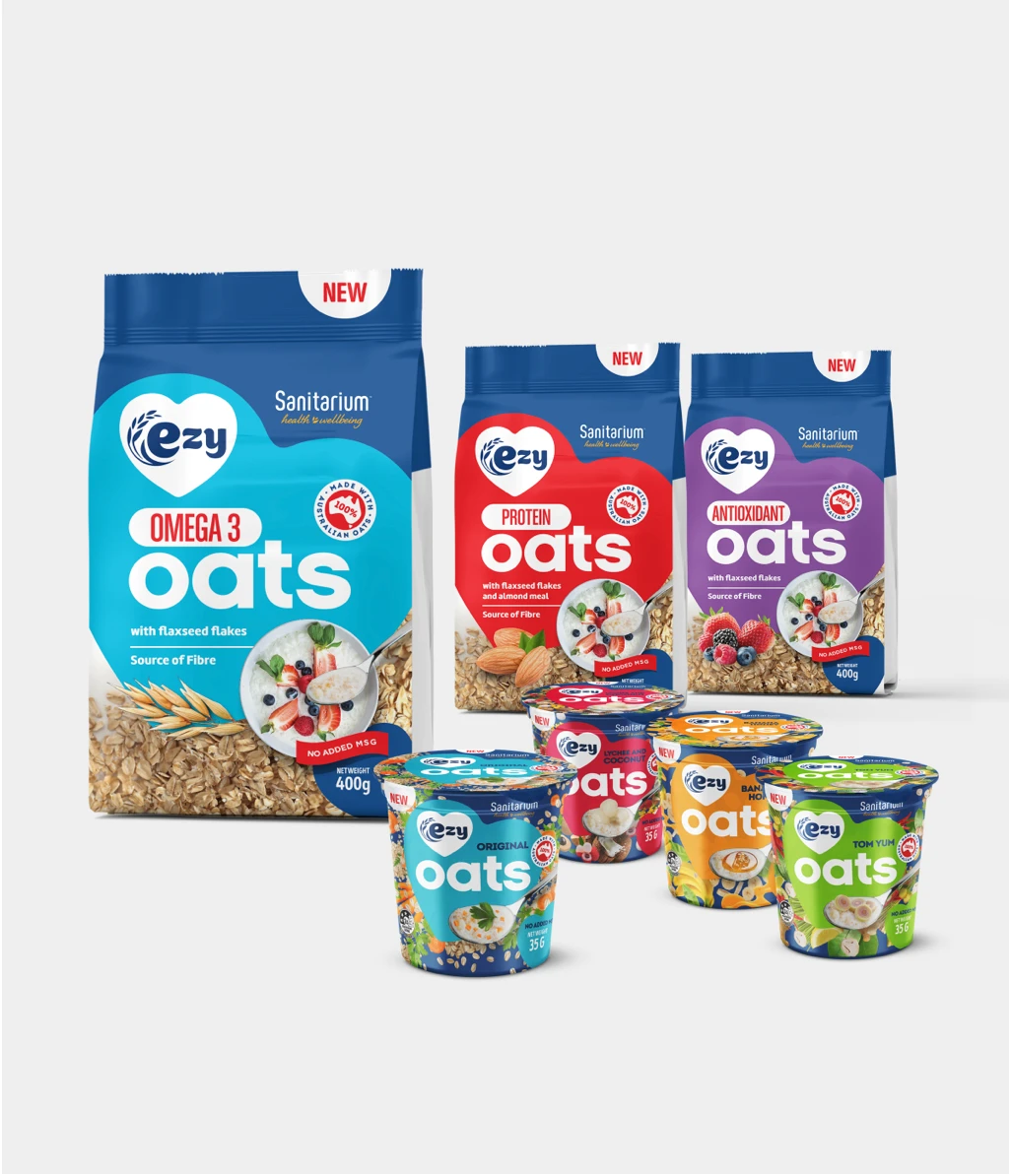 graphic design sanitarium ezy oats artwork