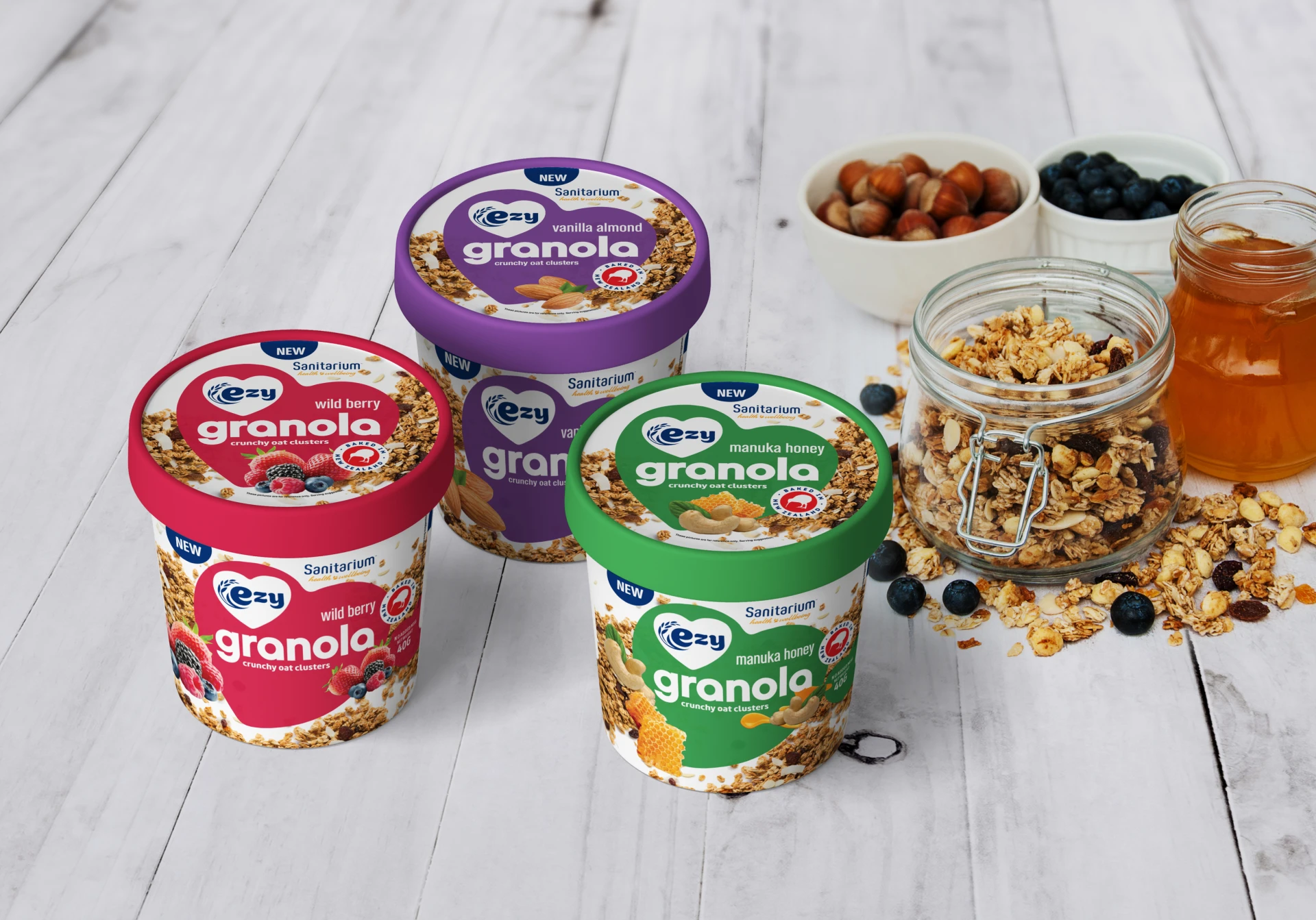 packaging design ezy granola sanitarium