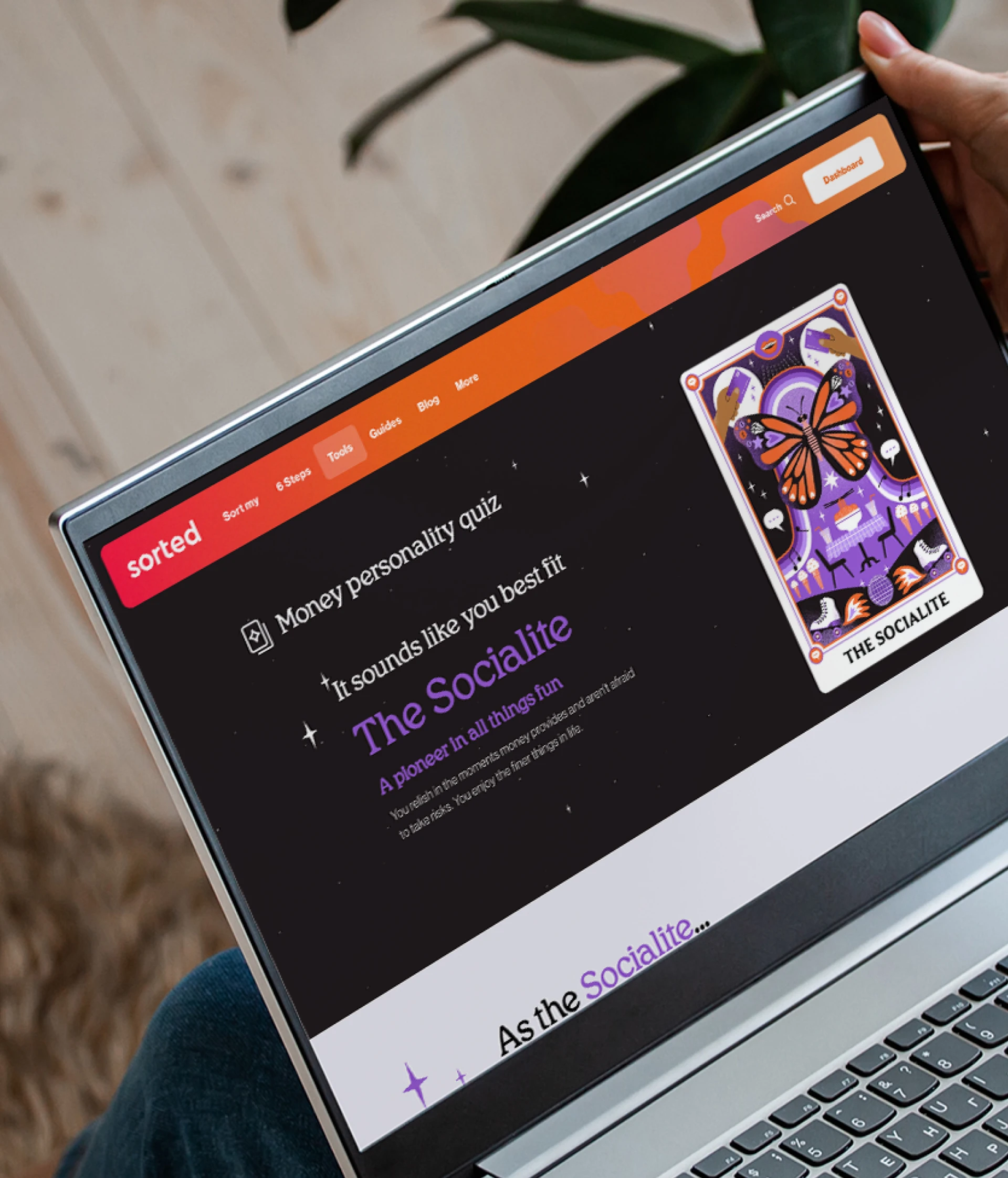 toast sorted rebrand money quiz web development