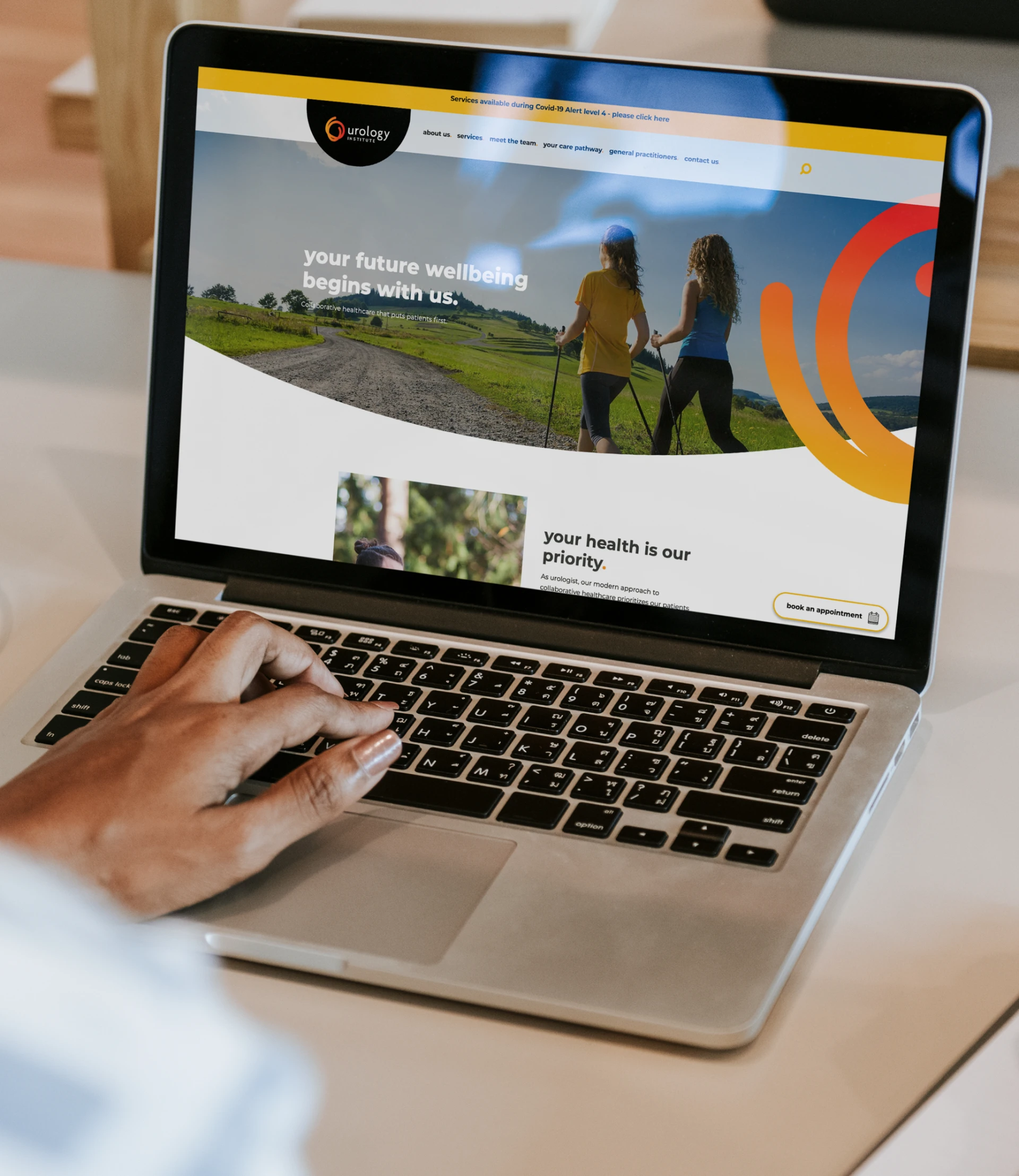 website design urology homepage