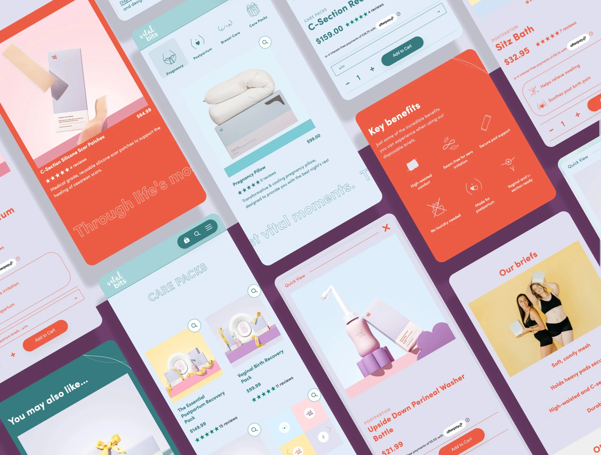 Toast mobile Vitalbits products ecommerce