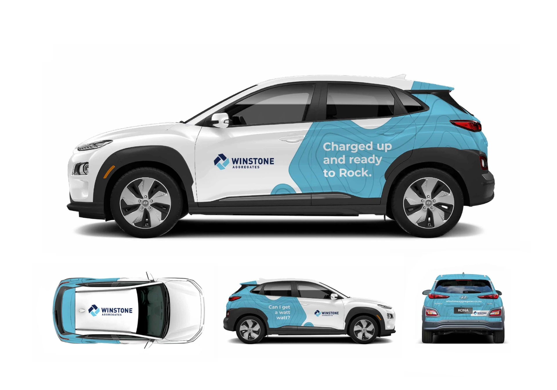 graphic design winstone aggregates vehicle signage