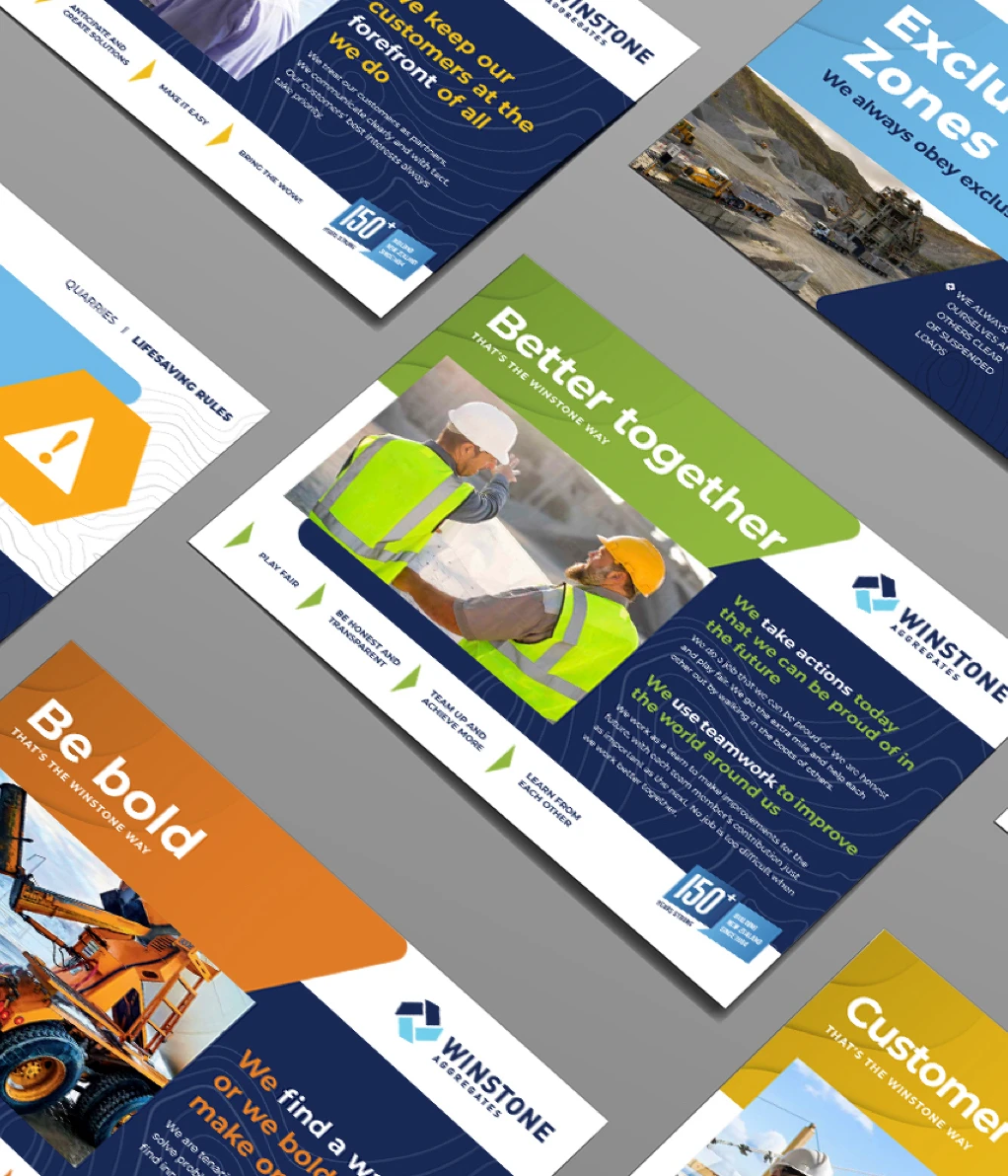 poster template winstone aggregates powerpoint