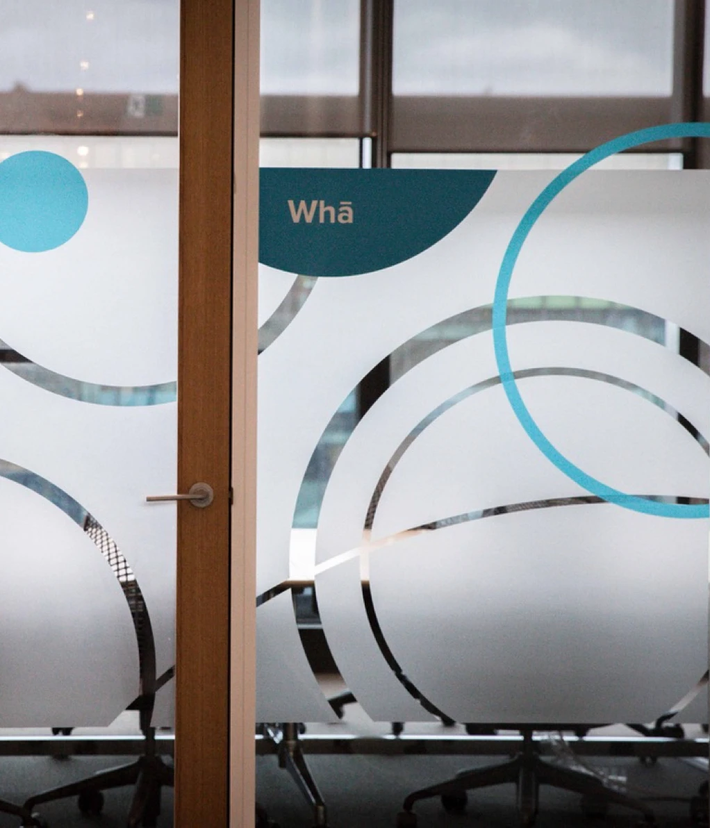 signage medtech window frosting