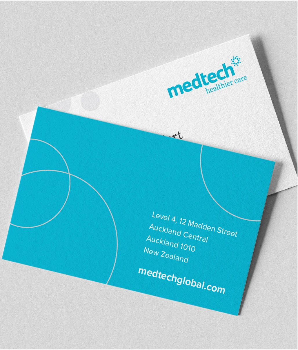 stationary design medtech business cards
